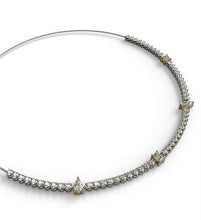 Load image into Gallery viewer, Fancy Shapes Diamond Tennis Necklace
