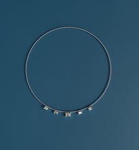 Load image into Gallery viewer, Emerald Cut Five Stone Diamond Necklace