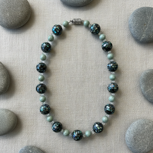 Load image into Gallery viewer, Flat lay of abalone jade necklace
