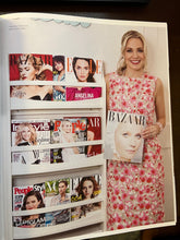 Load image into Gallery viewer, Long Rose Quartz Necklace with Sterling Silver Deco CZ Clasp - minadjewelry