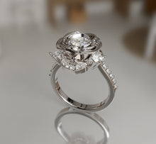 Load image into Gallery viewer, Diamond Rose Ring