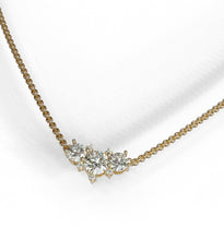 Load image into Gallery viewer, Diamond Cluster Pendant Necklace