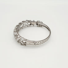 Load image into Gallery viewer, mina d fine jewelry diamond cluster bangle side view