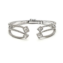 Load image into Gallery viewer, mina d fine jewelry emerald diamond fancy cuff