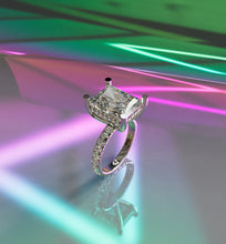 Load image into Gallery viewer, mina d fine jewelry radiant six carat diamond engagement ring
