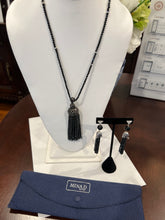 Load image into Gallery viewer, mina d spinel tassle necklace on stand