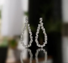 Load image into Gallery viewer, Flowing Mixed Shapes Diamond Earrings