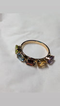 Load image into Gallery viewer, Rainbow Oval Five Stone Ring