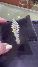 Load and play video in Gallery viewer, diamond cluster fancy bangle video