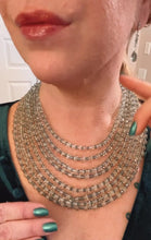 Load and play video in Gallery viewer, Green Amethyst Multi Row Statement Necklace