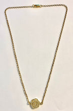 Load image into Gallery viewer, Golden Scroll Flower Necklace