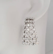 Load image into Gallery viewer, seven row mina d diamond earrings