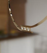 Load image into Gallery viewer, Yellow Gold Satin Diamond Center Necklace
