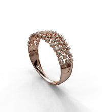 Load image into Gallery viewer, Diamond Cluster Statement Bangle