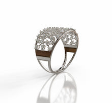 Load image into Gallery viewer, Diamond Fancy Shapes Statement Bangle