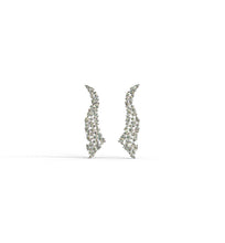 Load image into Gallery viewer, Long Diamond Statement Fancy Shape Earrings