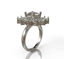 Load image into Gallery viewer, Diamond Sunflower Ring