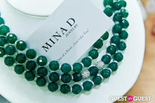 Load image into Gallery viewer, Green Agate Three Row Necklace
