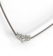 Load image into Gallery viewer, Diamond Cluster Pendant Necklace