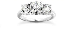 Load image into Gallery viewer, three stone diamond engagement ring by mina d