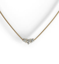 Load image into Gallery viewer, Diamond Cluster Pendant Necklace
