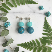 Load image into Gallery viewer, Turquoise Earrings Flat Lay