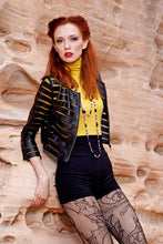 Load image into Gallery viewer, Long Amethyst Oval Necklace with CZ Pave Clasp - minadjewelry