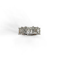Load image into Gallery viewer, Diamond Fancy Shapes Five Stone Ring with Trillion Center
