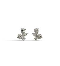 Load image into Gallery viewer, Diamond Stud Mixed Fancy Shapes Diamond Earrings