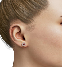 Load image into Gallery viewer, Double Halo Cushion Shape Diamond Earrings