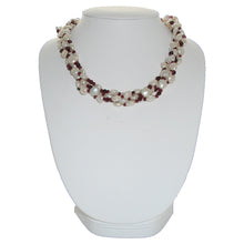 Load image into Gallery viewer, White Pearl and Garnet - minadjewelry