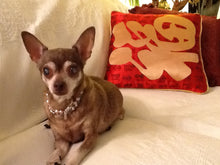 Load image into Gallery viewer, Rose Quartz & Pink Pearl Doggie Necklace - minadjewelry