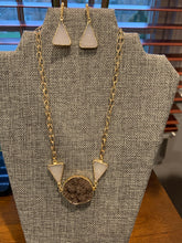 Load image into Gallery viewer, Druzy Trio Necklace with Vermeil Chain - minadjewelry