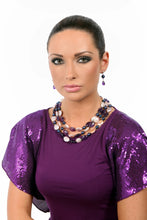 Load image into Gallery viewer, Amethyst & Iredescent Pearl necklace - minadjewelry