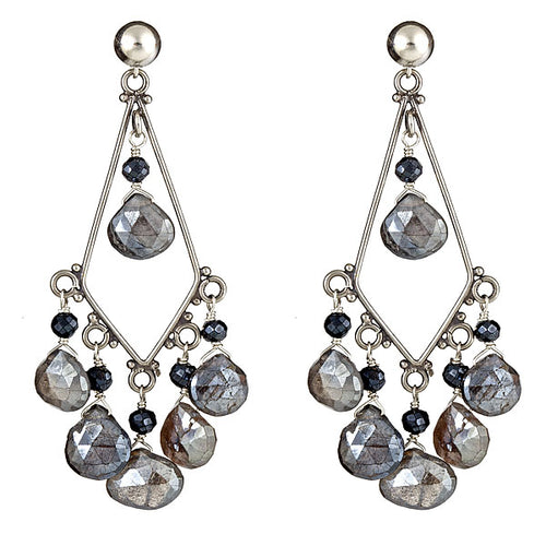 Mystic Labradorite Chandelier Earrings - minadjewelry