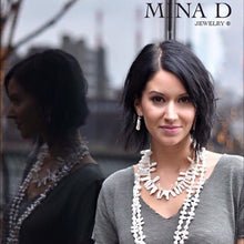 Load image into Gallery viewer, White Barouque & Biwa Long Pearl Necklace - minadjewelry