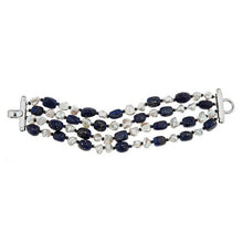 Load image into Gallery viewer, Blue Lapis & Keshi Pearl Bracelet - minadjewelry