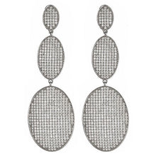 Load image into Gallery viewer, Sterling Silver CZ Pave Statement Earrings - minadjewelry