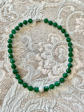 Load image into Gallery viewer, Green Faceted Agate Starburst Necklace