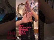 Load and play video in Gallery viewer, Onyx & Spinel Tassel Necklace