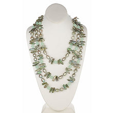 Load image into Gallery viewer, Sea Green Barouque & Biwa Pearl Necklace - minadjewelry