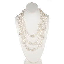 Load image into Gallery viewer, White Barouque &amp; Biwa Long Pearl Necklace - minadjewelry
