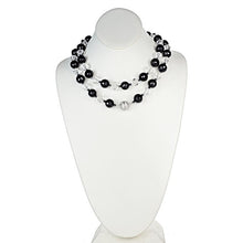 Load image into Gallery viewer, Onyx & Clear Quartz Necklace - minadjewelry