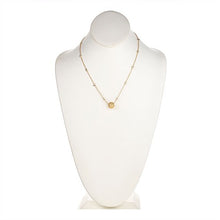 Load image into Gallery viewer, Vermeil Pave Gold Starburst Pendant on CZ Bezel Set Necklace - minadjewelry