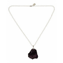 Load image into Gallery viewer, Amethyst Druzy Pendant Necklace - minadjewelry