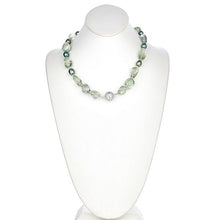 Load image into Gallery viewer, Green Amethyst and Green Pearl Necklace - minadjewelry