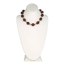 Load image into Gallery viewer, Red Tiger Eye & Champagne Pearl Necklace - minadjewelry