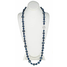 Load image into Gallery viewer, Blue Sponge Coral &amp; Barouque Pearls with a CZ Pave clasp - minadjewelry
