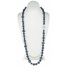 Load image into Gallery viewer, Blue Sponge Coral & Barouque Pearls with a CZ Pave clasp - minadjewelry