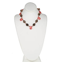 Load image into Gallery viewer, Smoky Quartz, Cherry Quartz Necklace - minadjewelry
